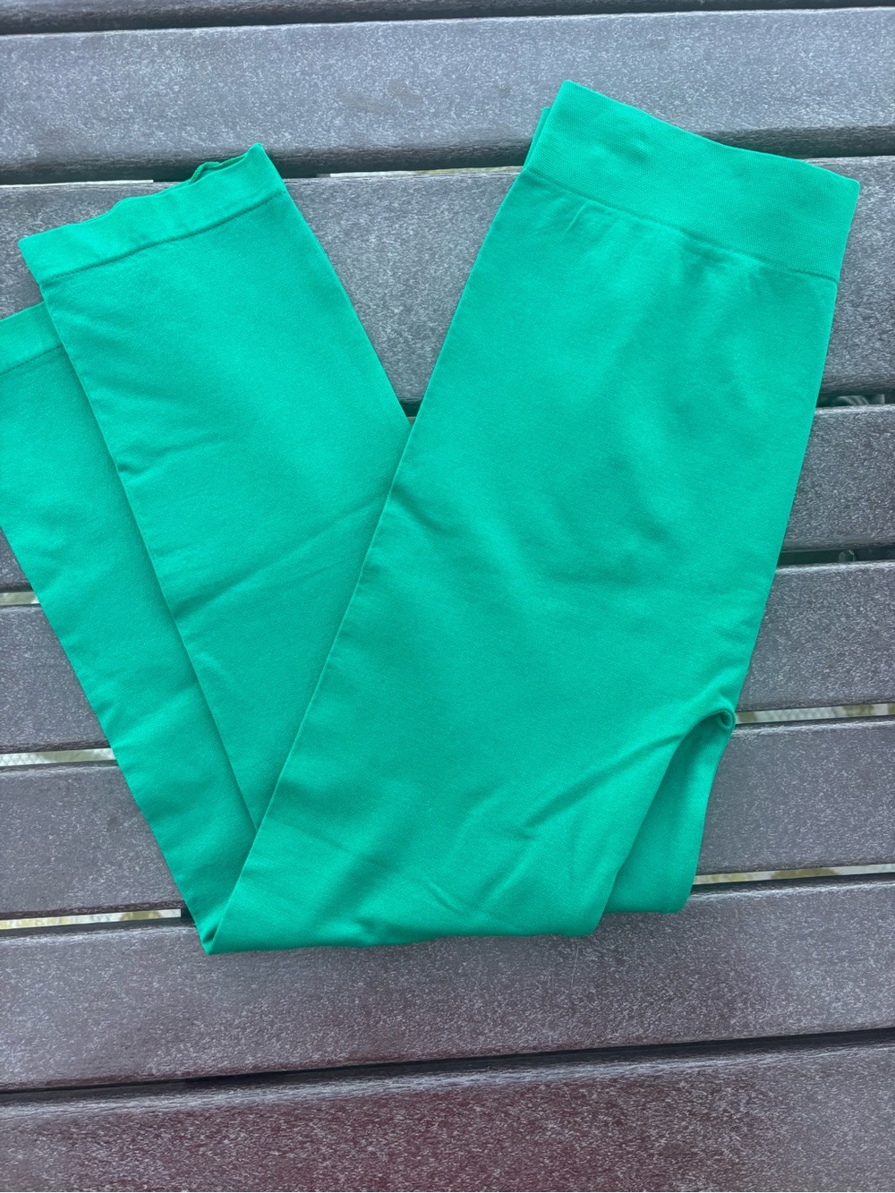 Green Stretch Leggings